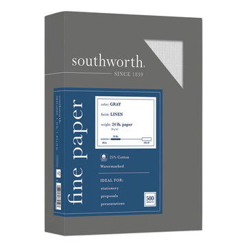Southworth® 25% Cotton Linen Business Paper, 32 Lb, 8.5 X 11, Ivory, 250-pack freeshipping - TVN Wholesale